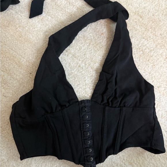 Princess Polly Tops - Princess Polly Black Halter corset